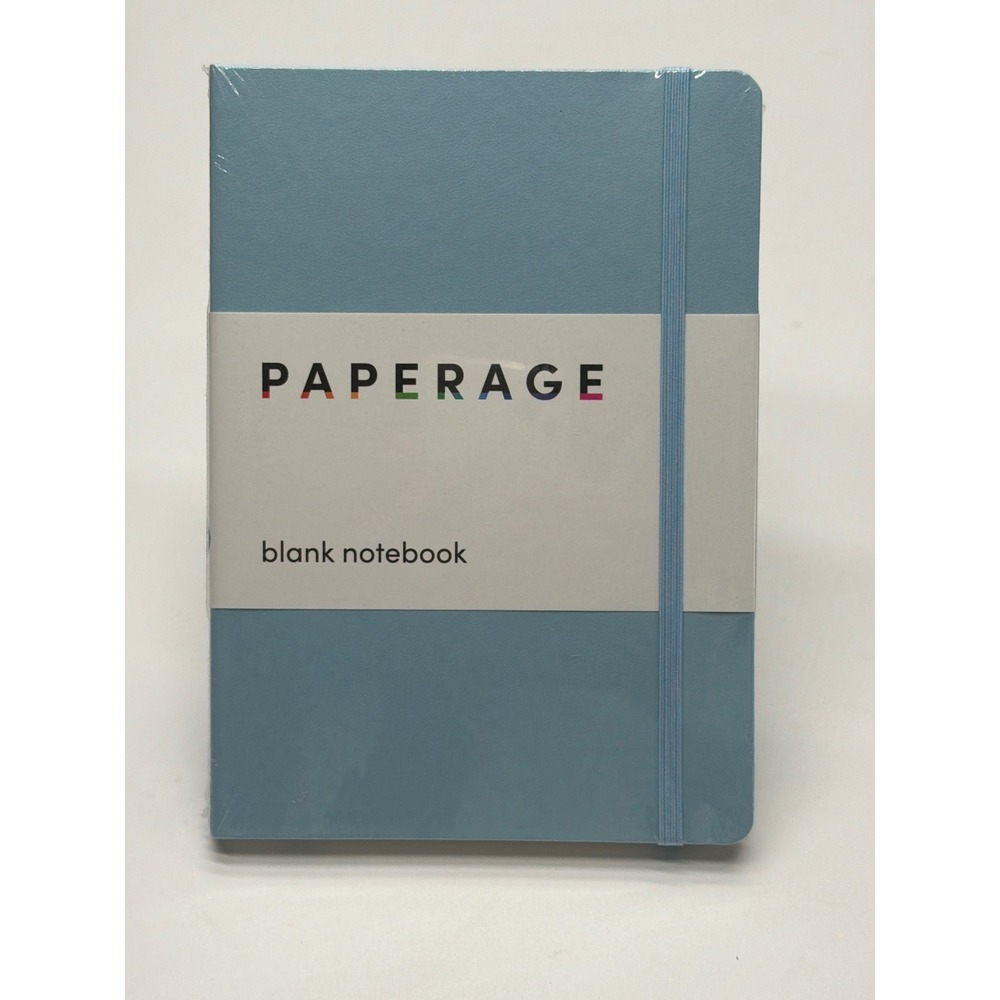 Paperage Blank Notebook Sky Blue Hardcover Journal 160 Pages 5.7 x 8 Inch 80723